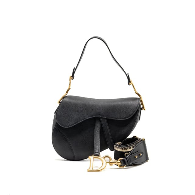 Dior Medium Saddle bag calfskin black GHW in Black Calfskin from EMIER, photo 1 of 1
