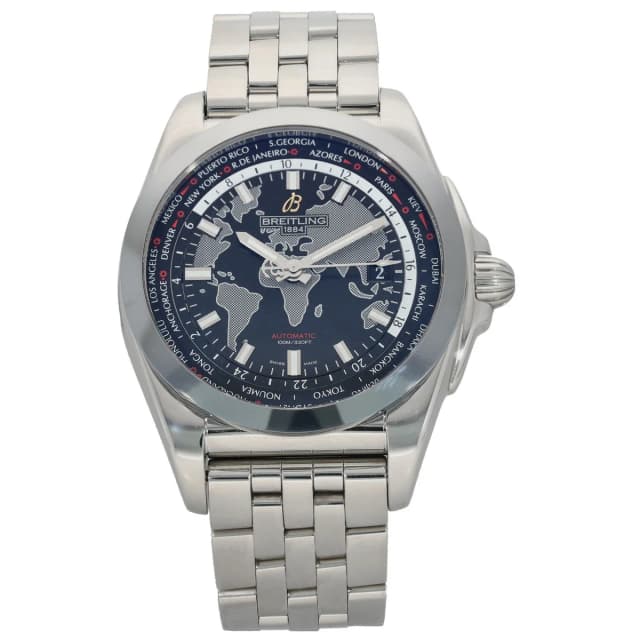 Breitling Galactic Unitime SleekT WB3510 44mm Stainless Steel Watch from H&T, photo 1 of 1