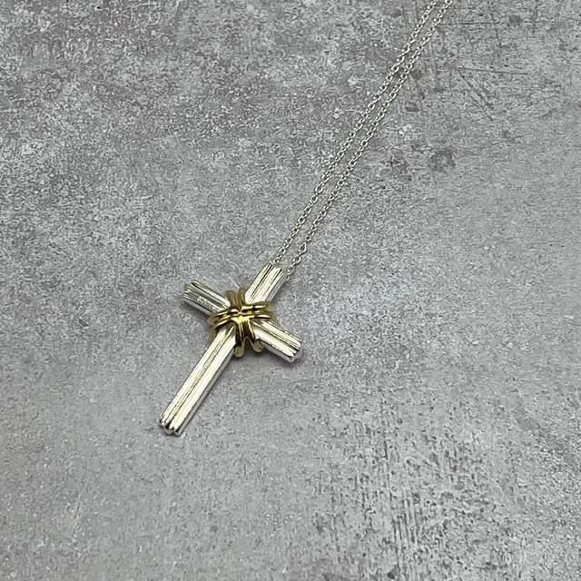 Tiffany & Co. Signature Cross Necklace YG from The Reluxe, photo 1 of 1