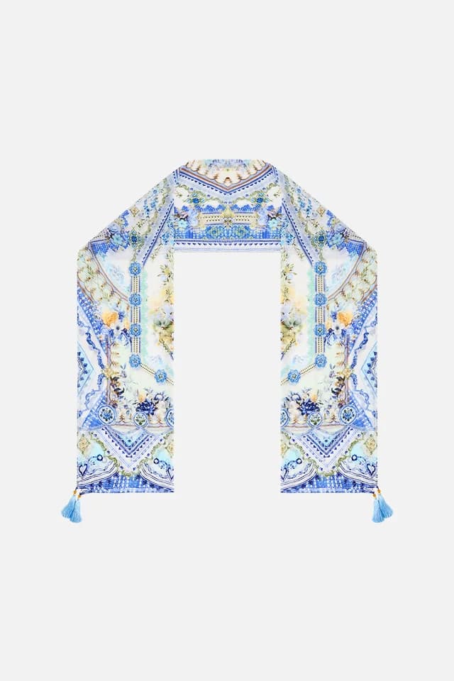 Camilla eBoutique LONG SILK CRINKLE CHIFFON SCARF MY HOMESPUN HEART, image 1 of 1 from CAMILLA
