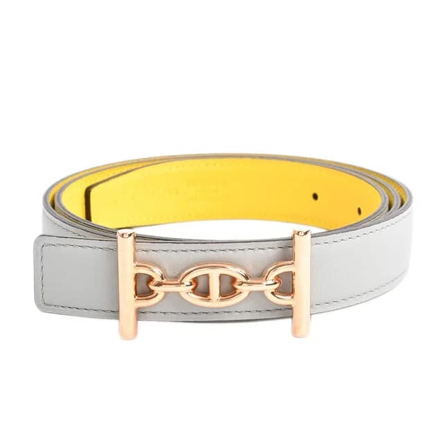 Hermès Belt Lagoon Pink in Pink Swift leather from The Reluxe, photo 1 of 1