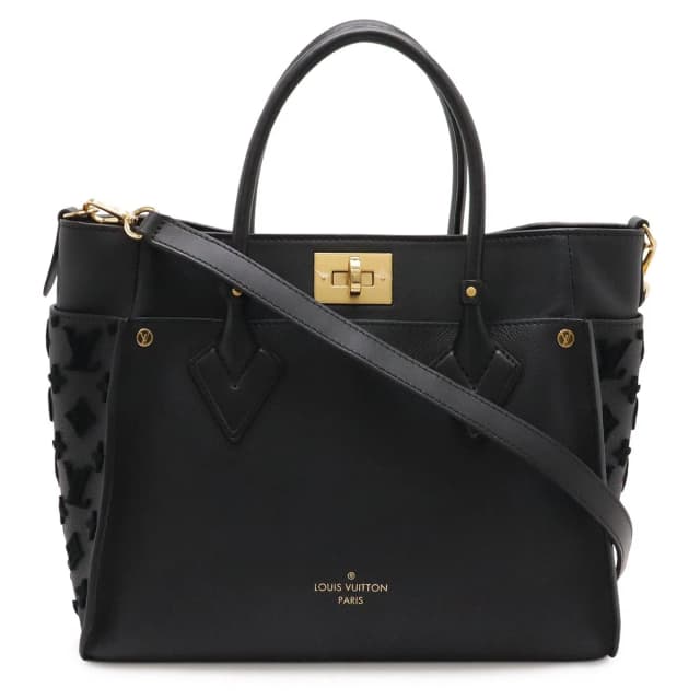 Louis Vuitton Monogram Tufting on My Side MM 2-Way Shoulder Bag Leather Noir in Black Leather from The Reluxe, photo 1 of 1