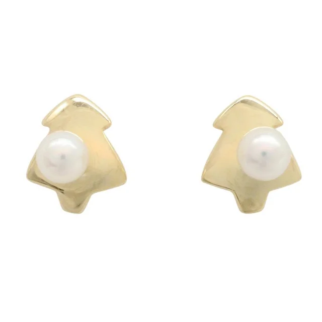 Mikimoto Pearl Pierced Earrings 18kyg #368826m63b in gold from Poshmark, photo 1 of 1