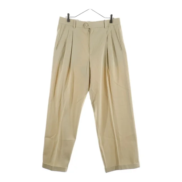 the Creator LV Logo Tuck Chino Pants RM 242 Jmh Beige in Beige from The Reluxe, photo 1 of 1