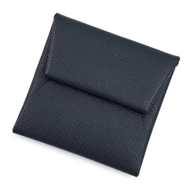Hermès Coin Purse Bastia Verso Blue Indigo Vert Amand Silver Epsom in Blue Epsom leather from The Reluxe, photo 1 of 1
