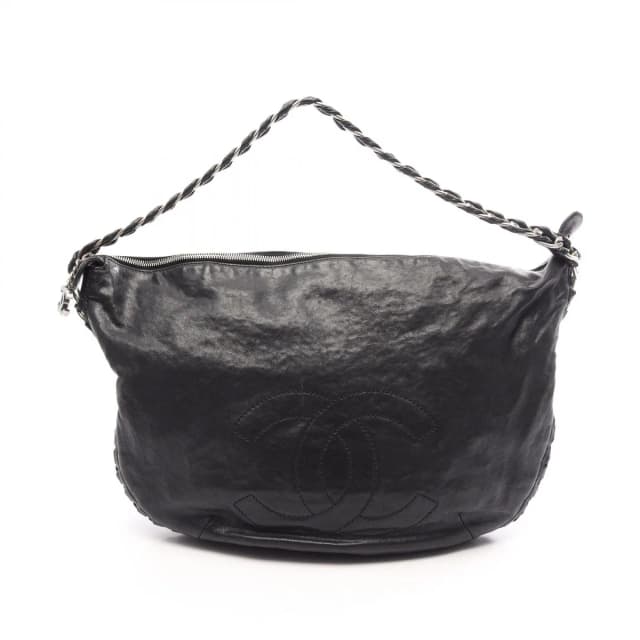 Chanel Shoulder Bag Hobo Black Leather in Black Leather from The Reluxe, photo 1 of 1