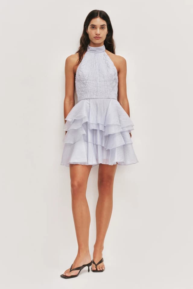 AJE Fayette Mini Dress in FRENCH BLUE, image 1 of 1 from Aje