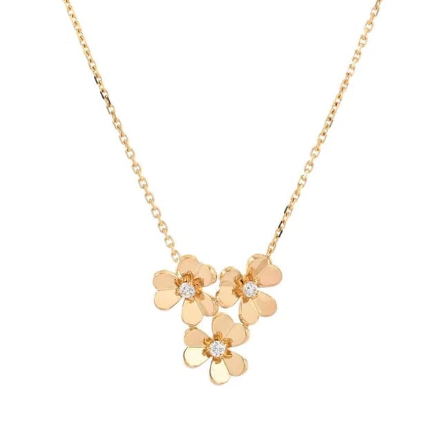 Van Cleef & Arpels Necklace Frivole Mini 3 Flowers from The Reluxe, photo 1 of 1