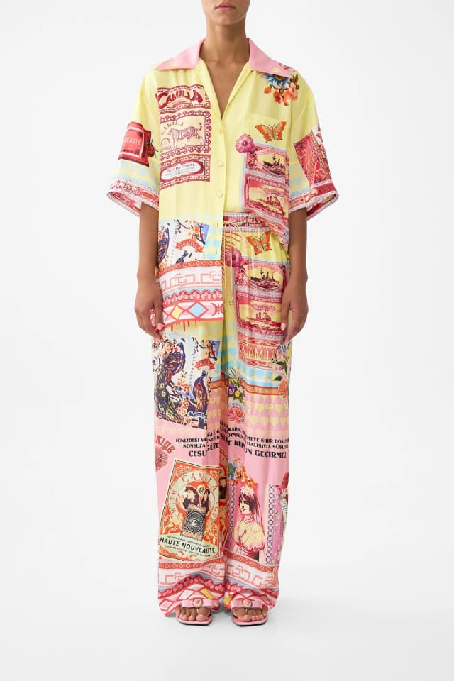 Camilla eBoutique OVERSIZED SHIRT WITH POCKET COLLAGE KINGDOM, image 1 of 1 from CAMILLA