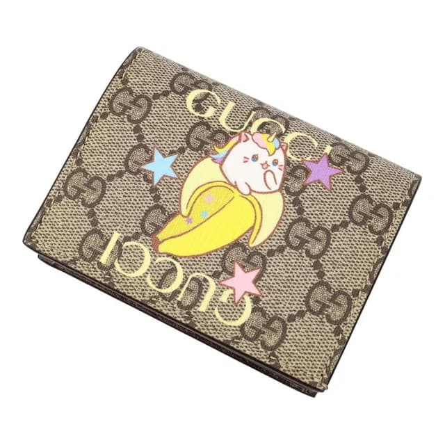 Gucci Bifold Wallet GG Supreme Bananya Compact Leather in Leather from The Reluxe, photo 1 of 1