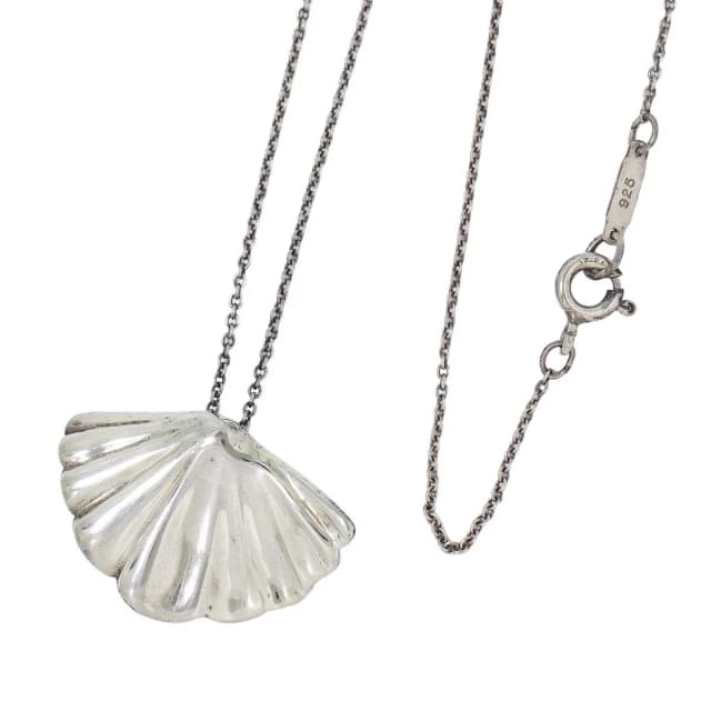 Tiffany & Co. Shell Motif 925 Pendant Silver Necklace in Silver from The Reluxe, photo 1 of 1