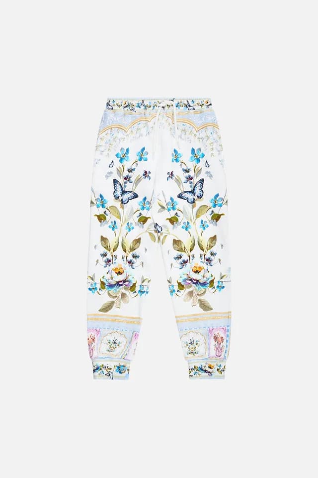 Camilla eBoutique KIDS RELAXED TRACK PANT WITH ELASTIC WAIST BOTANICAL BALLADS, image 1 of 1 from CAMILLA