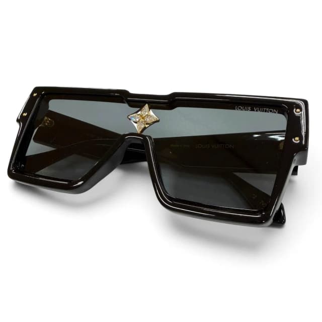 Louis Vuitton Cyclone Eyewear Sunglasses Black Demo Lens in Black from The Reluxe, photo 1 of 1