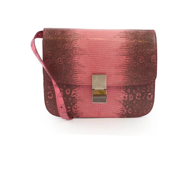 Celine Medium Box Bag Lizard Pink in Pink Lizard from The Purse Affair, photo 1 of 1