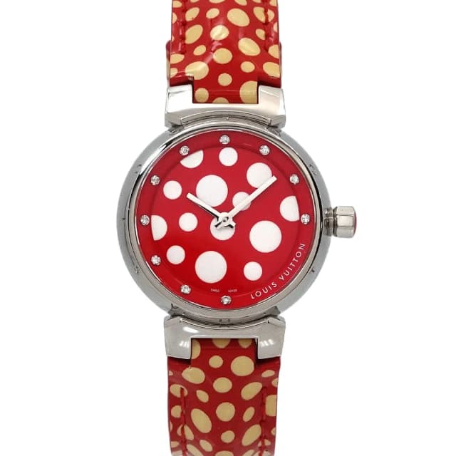 Louis Vuitton Tambour Kusama Yayoi Limited Diamond Watch Quartz in Leather from The Reluxe, photo 1 of 1