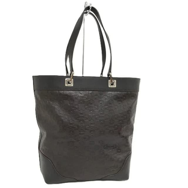 Gucci Bit Layout Tote Bag Leather Black in Black Leather from The Reluxe, photo 1 of 1