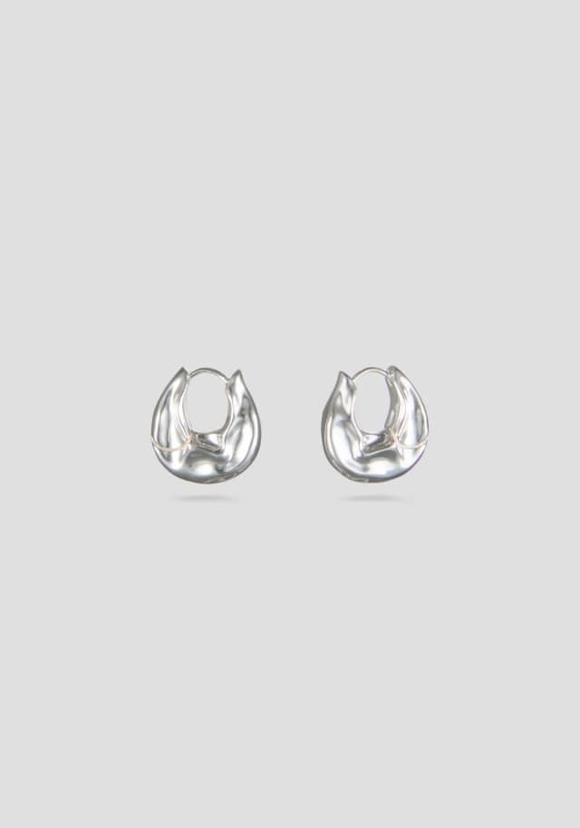 VIKTORIA & WOODS Organic Drop Earrings in SILVER, image 1 of 1 from Viktoria & Woods