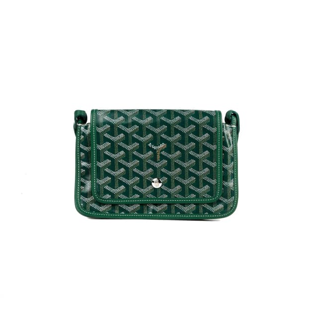 Goyard Goyardine Plumet Pocket Wallet Crossbody Bag in Green Canvas from The Purse Affair, photo 1 of 1