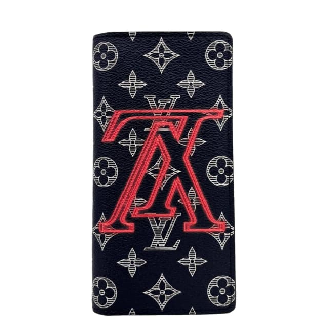 Louis Vuitton Brazza Upside Down Monogram Ink Canvas Long Wallet Pink in Pink Canvas from Dallas Designer Handbags, photo 1 of 1