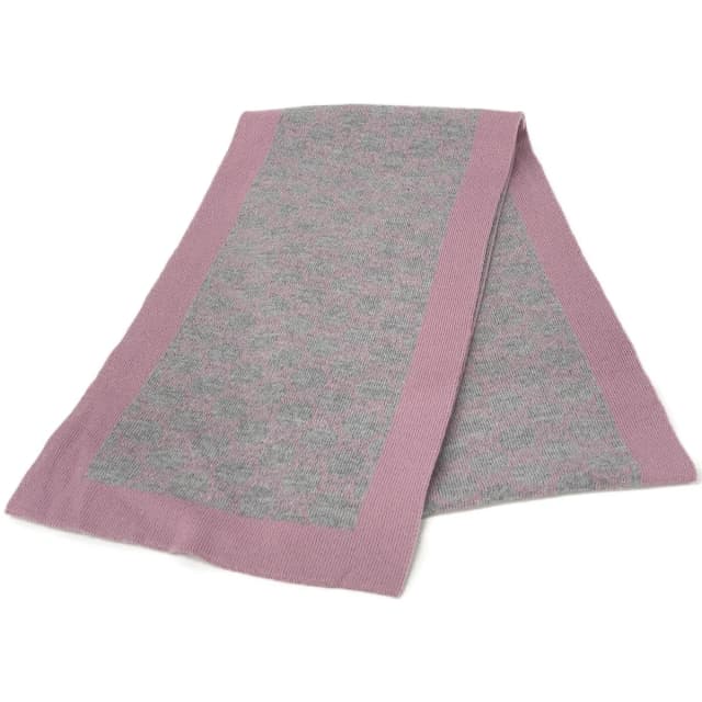 Gucci Gray Pink Wool GG Scarf in Pink Wool from The Reluxe, photo 1 of 1
