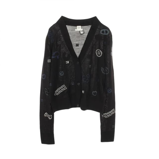 Hermès Cardigan Candy Libris Black Wool in Black Wool from The Reluxe, photo 1 of 1