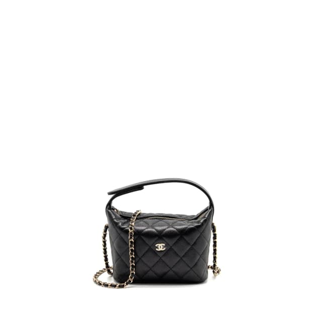 Chanel 25c Quilted Hobo Bag Caviar Black LGHW (microchip) in Black Caviar leather from EMIER, photo 1 of 1