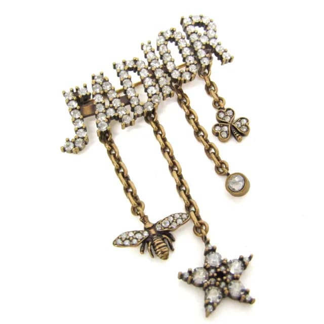 Dior J'ADIOR Metal,Rhinestone Pin Brooch Gold in Gold Metal, Rhinestone from Elady, photo 1 of 1