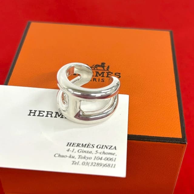 Hermès Osmose PM Ring 925 Sterling Silver in Silver from The Reluxe, photo 1 of 1