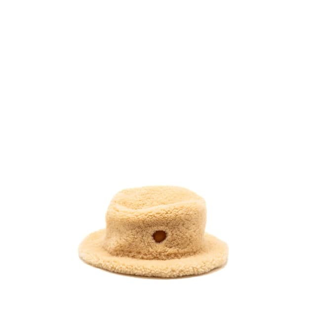 Hermès SIze 57 Fauve Hat Shearling fur/Calfskin Marron in Brown Calfskin from EMIER, photo 1 of 1