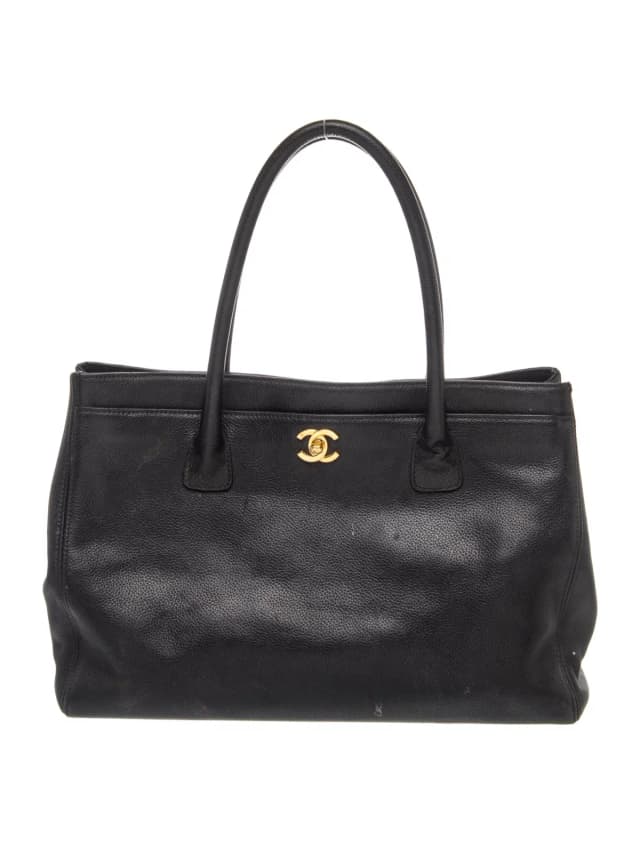 Chanel Medium Executive Cerf Tote in black Leather from The RealReal, photo 1 of 1