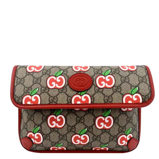 Gucci Apple Interlocking GG Supreme Canvas Belt Bag Multicolor 625233 in Multicolor Canvas from Dallas Designer Handbags, photo 1 of 1