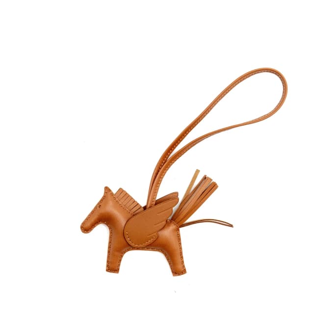 Hermès Rodeo PM Bag Charm Gold Stamp W in Gold Leather from EMIER, photo 1 of 1