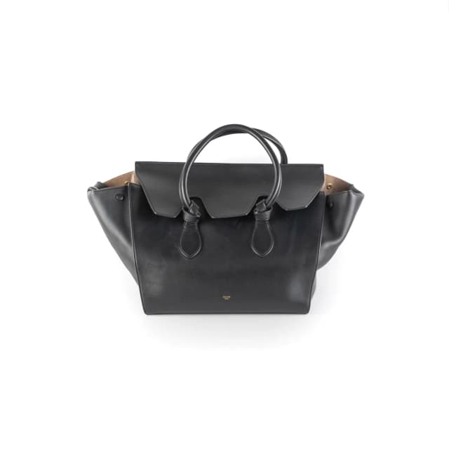 Celine Tie Tote Bag Black in Black Leather from The Purse Affair, photo 1 of 1