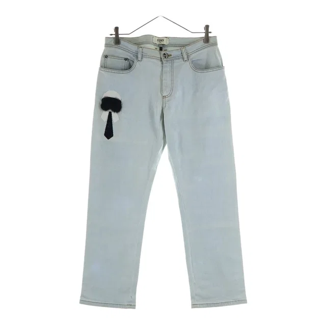 Fendi Karlito Denim Pants Sequin Decoration Indigo in Denim from The Reluxe, photo 1 of 1