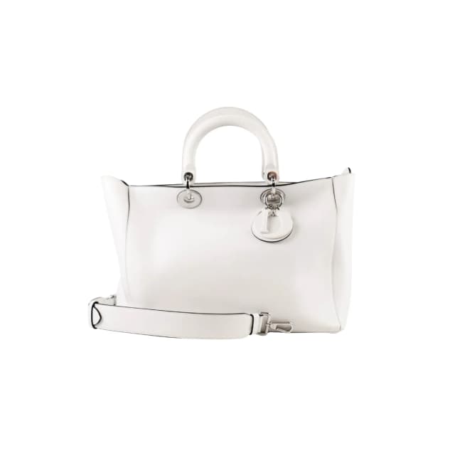 Dior Large Diorissimo Tote White in White Leather from The Purse Affair, photo 1 of 1