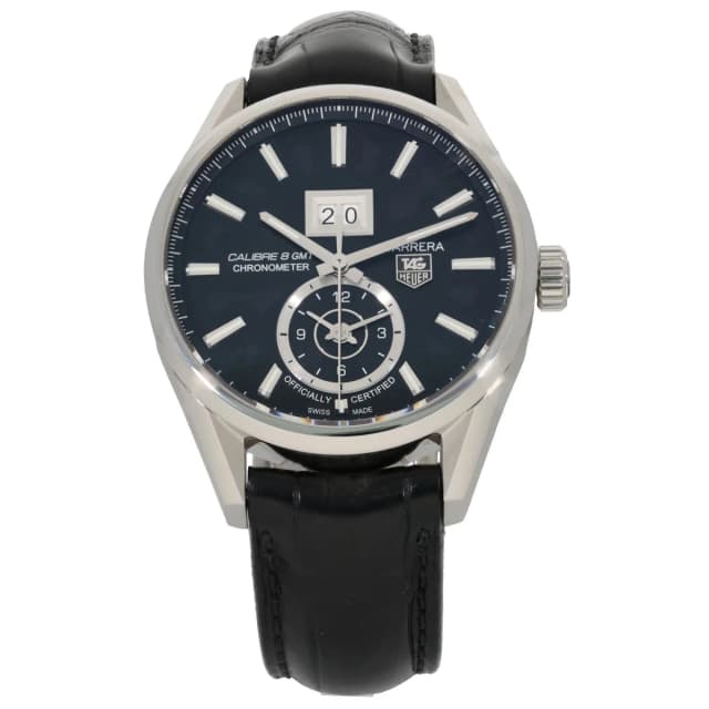TAG Heuer Carrera WAR5010 41mm Stainless Steel Watch in Leather from H&T, photo 1 of 1