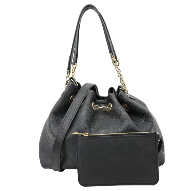 Louis Vuitton Bundle Monogram Empreinte Leather Shoulder Bag Black in Black Leather from Dallas Designer Handbags, photo 1 of 1