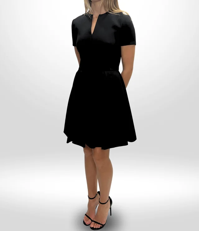Dior Wool Silk Dress Sz 38 in Black Silk from Revivre Luxury Consignment, photo 1 of 1