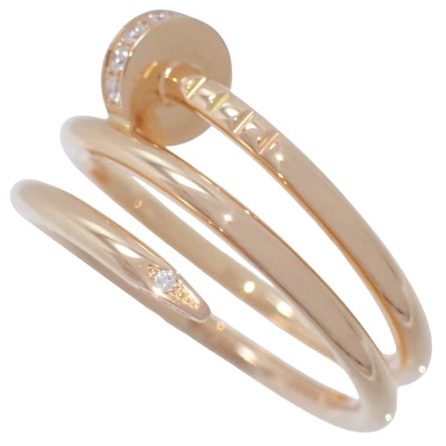 Cartier 18K Diamond Justo Ankle Ring #52 Pink Gold from VINTAGE QOO TOKYO, photo 1 of 1