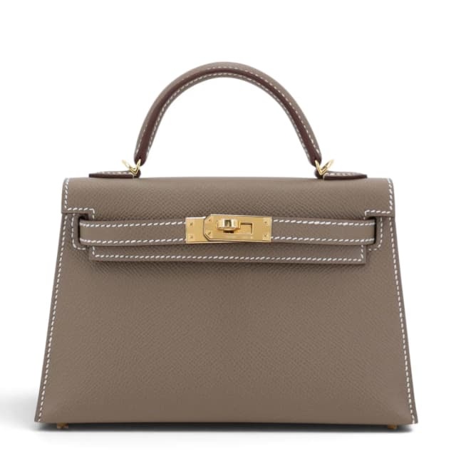 Hermès Mini Kelly II Etoupe (18) in Taupe Epsom leather from Ginza Xiaoma, photo 1 of 1