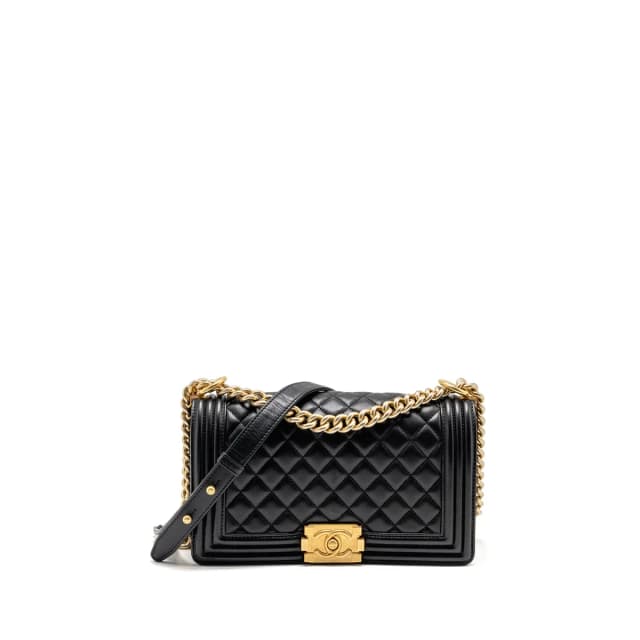 Chanel Medium Boy Bag lambskin black GHW in Black Lambskin from EMIER, photo 1 of 1