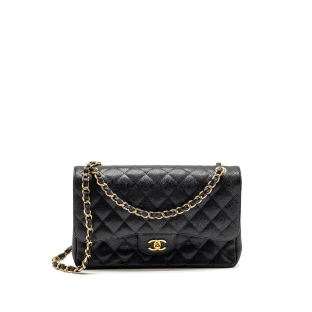 Chanel Jumbo Classic double flap bag CAVIAR black GHW in Black Caviar leather from EMIER, photo 1 of 1