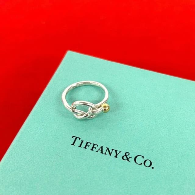 Tiffany & Co. Love Knot Ring 18K Silver Yellow Gold in Yellow from The Reluxe, photo 1 of 1