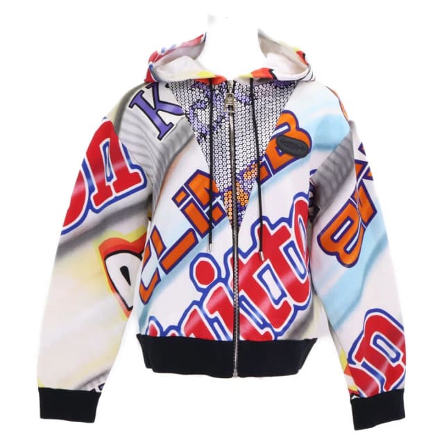 Louis Vuitton Sequin Graphic Statement Zip Up Hoodie from The Reluxe, photo 1 of 1