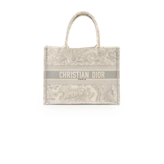 Dior Medium Book Tote Grey in Grey Canvas from The Purse Affair, photo 1 of 1