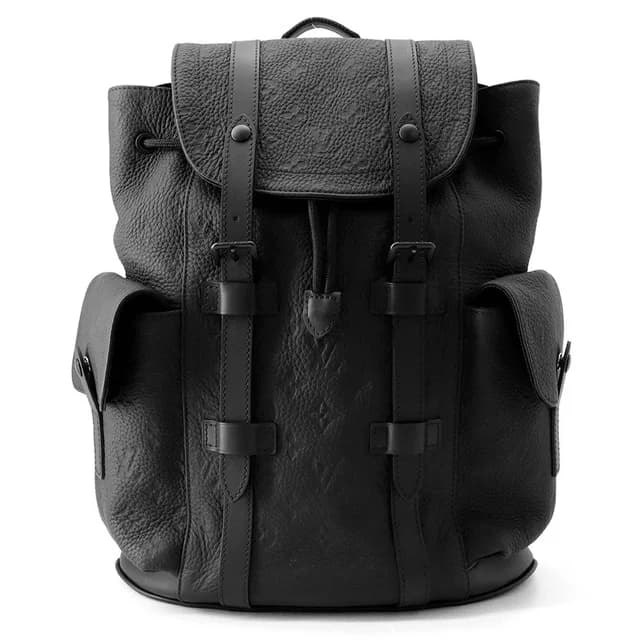Louis Vuitton Backpack Monogram Taurillon Christopher PM Black in Black from The Reluxe, photo 1 of 1