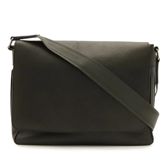 Louis Vuitton Taiga Roman MM Shoulder Bag Leather Boreal Dark Navy in Navy Leather from The Reluxe, photo 1 of 1