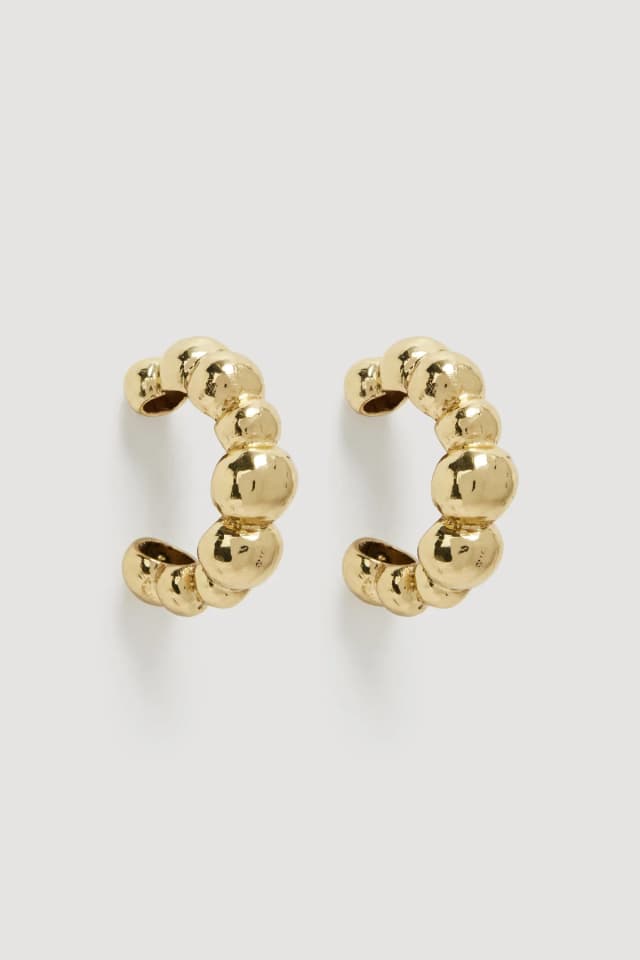AJE Amorette Hoop in GOLD, image 1 of 1 from Aje
