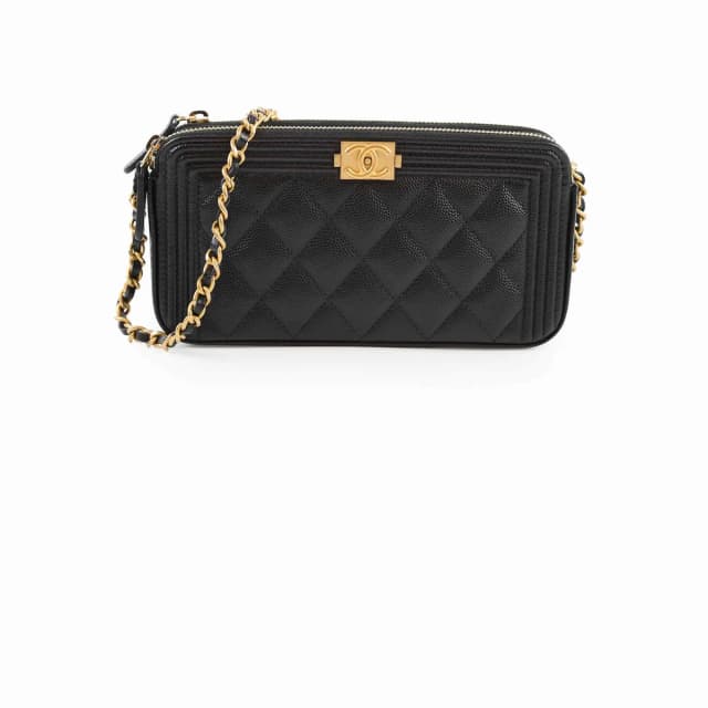 Chanel Boy Zipper WOC in Caviar leather from The Purse Affair, photo 1 of 1