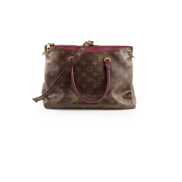 Louis Vuitton Pallas Shoulder Bag PM Monogram/Burgundy in Burgundy Canvas from The Purse Affair, photo 1 of 1
